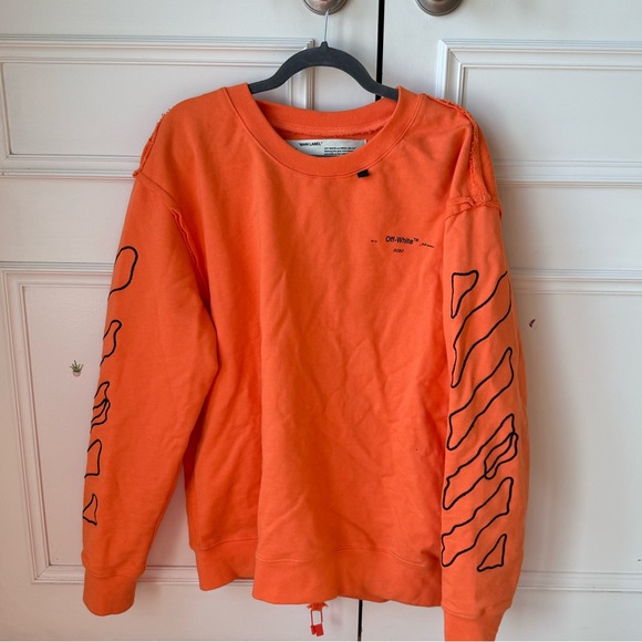 Men’s Off White Orange Sweater size large - Picture 1 of 3